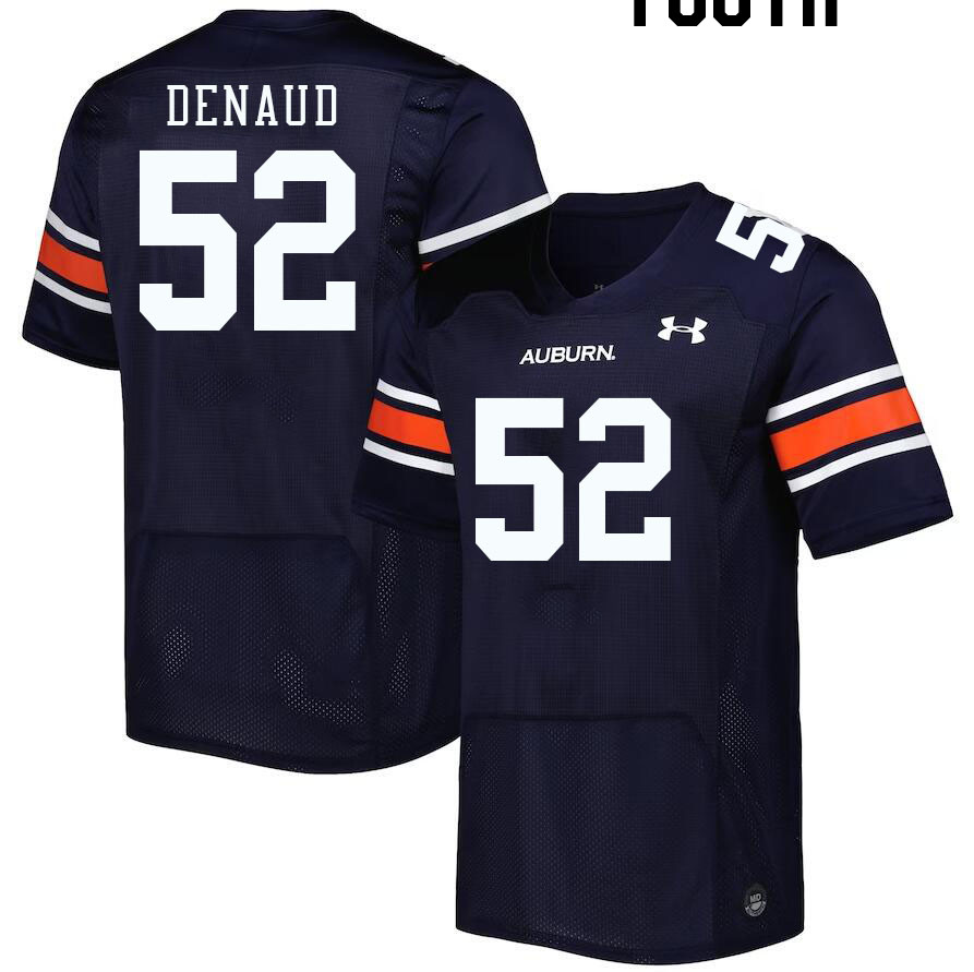 Youth Auburn Tigers #52 Wilky Denaud Navy 2023 College Stitched Football Jersey